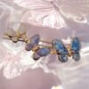 Handmade Craft Nacre 3 small butterfly hair clip - Image 2